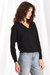 100% Cashmere Ls Shrunken V Neck