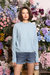 Cashmere 9gg Long Sleeve Shrunken Crew Sweatshirt