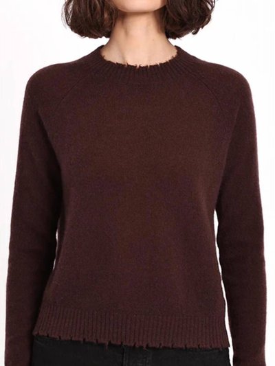 Minnie Rose Cashmere Frayed Edge Cropped Sweater product