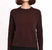 Cashmere Frayed Edge Cropped Sweater - Chocolate