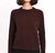 Cashmere Frayed Edge Cropped Sweater - Chocolate
