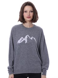 Cashmere Ski Mogul Crewneck Sweater