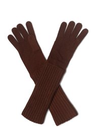 Cashmere Spandex Full Finger Gloves - Syrup