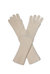 Cashmere Spandex Full Finger Gloves - Ecru