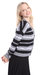 Cashmere Striped Cardigan With Tipping