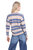 Cashmere Striped Cardigan With Tipping