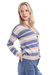 Cashmere Striped Cardigan With Tipping