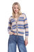 Cashmere Striped Cardigan With Tipping