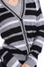 Cashmere Striped Cardigan With Tipping