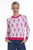 Cotton Cashmere Bolt Reversible Crew - Cherry Juice