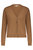 Cotton Cashmere Frayed Cardigan - Camel