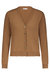 Cotton Cashmere Frayed Cardigan - Camel