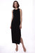 Cotton Cashmere Frayed Edge Maxi Tank Dress