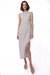 Cotton Cashmere Frayed Edge Maxi Tank Dress