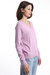 Cotton Cashmere Frayed Edge V Sweater