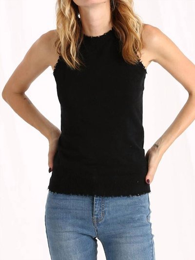Minnie Rose Cotton/Cashmere Frayed Knit Tank Top product