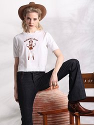 Cotton Cashmere Hands-Off Frayed Tee