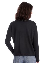Cotton Cashmere Long Sleeve Solid Camp Shirt
