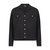 Cotton Cashmere Long Sleeve Solid Camp Shirt - Black
