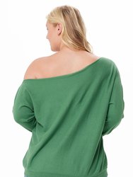 Cotton Cashmere Off The Shoulder Sweaters