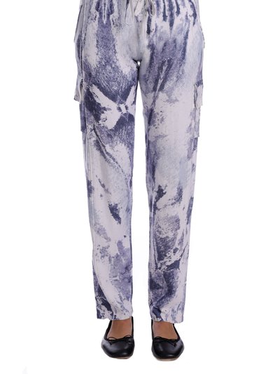 Minnie Rose Cotton Cashmere Printed Cargo Pant product