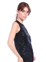 Cotton Cashmere Sequined Tank