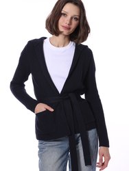 Cotton Cashmere Shaker Flyaway Cardigan