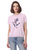 Cotton Cashmere Short Sleeve Printed Frayed Edge Tee - Dior Pink