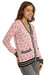 Cotton Cashmere Sport Print Cardigan