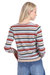 Cotton Cashmere Weekend Texture Stripe Cardigan