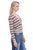 Cotton Cashmere Weekend Texture Stripe Cardigan