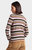 Cotton Cashmere Weekend Texture Stripe Cardigan