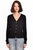 Cotton Frayed Cable Cardigan - Black