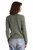 Cotton Stone Wash Distressed Cable Cardigan