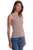 Cotton Stone Wash Distressed Cable Tank