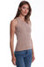 Cotton Stone Wash Distressed Cable Tank