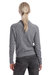 Cotton V Neck Cable Pullover With Collar