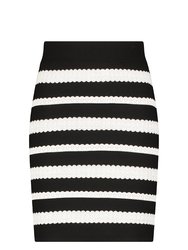 Lace Stripe Skirt