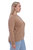 Plus Cashmere Long Sleeve Shrunken Crew Neck Sweater