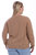 Plus Cashmere Long Sleeve Shrunken Crew Neck Sweater