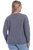 Plus Cashmere Long Sleeve Shrunken Crew Neck Sweater