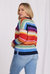 Plus Size Cashmere Multi-Stripe Crew