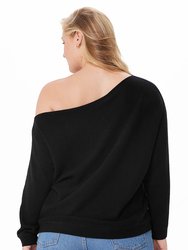 Plus Size Cashmere Off the Shoulder Sweater