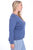 Plus Size Cotton Cashmere Distressed Long Sleeve V-Neck Sweater