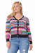 Plus Size Cotton Cashmere Weekend Stripe Cardigan - Multi Stripe