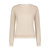Supima Cotton Cashmere Long Sleeve Crew With Tipping Sweater - Brown Sugar / White