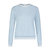 Supima Cotton Cashmere Long Sleeve Crew With Tipping Sweater - Heaven / White