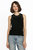 Viscose Blend Tank With Studs - Black