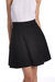 Viscose Flared Skirt - Black