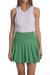 Viscose Pleated Skirt - Golf Green